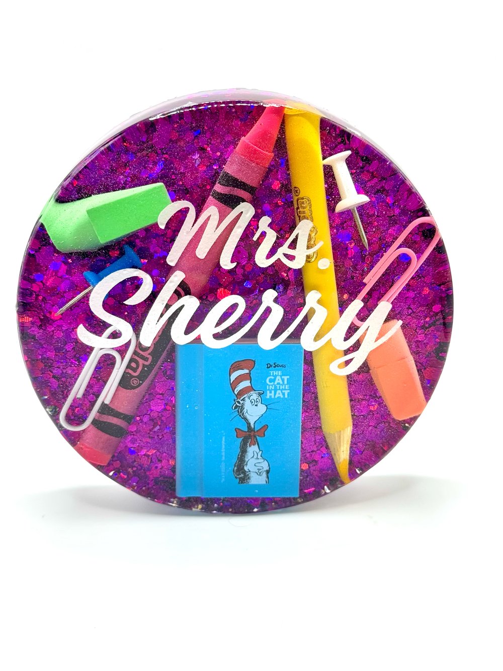Image of Personalized Teacher Coaster / Paperweight
