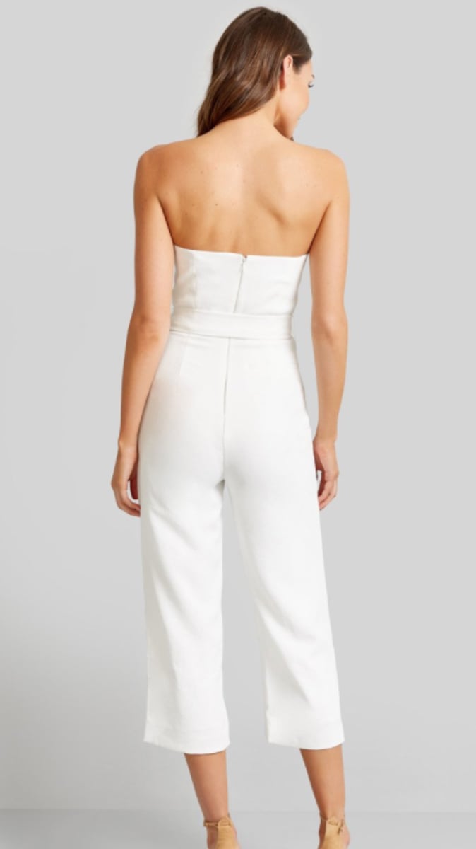 KOOKAI Oyster Jumpsuit White Size 34 RRP 220