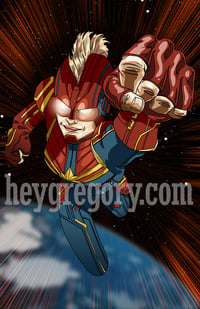 Captain Marvel Print