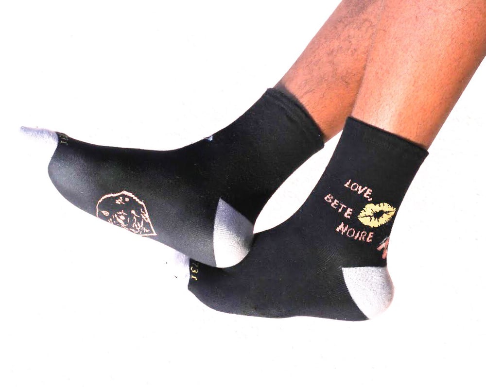 Image of "LOVE, BÊTE NOIRE" Socks