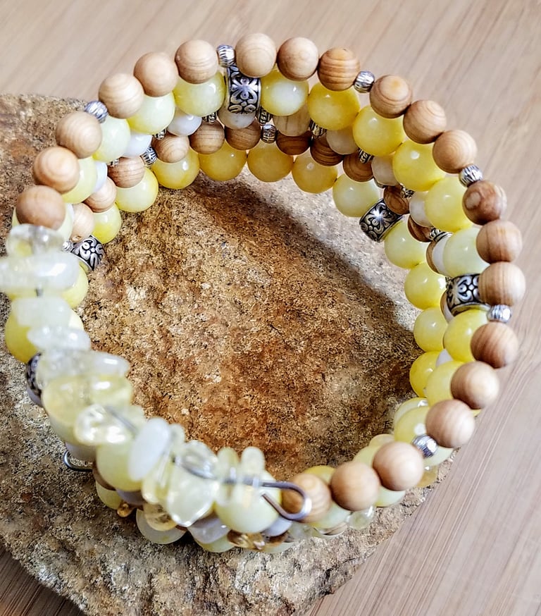 Spring Statement Bracelet in Yellow Image 3