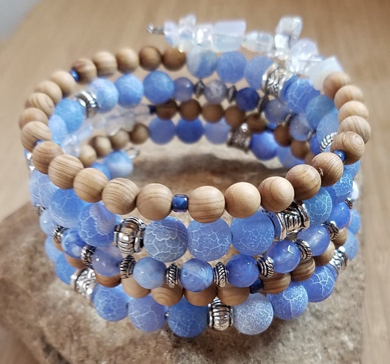 Spring Statement Bracelet in Blue 