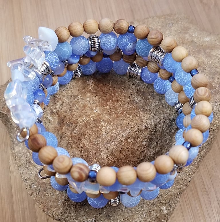 Spring Statement Bracelet in Blue Image 4