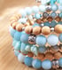 Spring Statement Bracelet in Aqua  Image 2