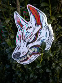 Japanese Style Wolf Sticker