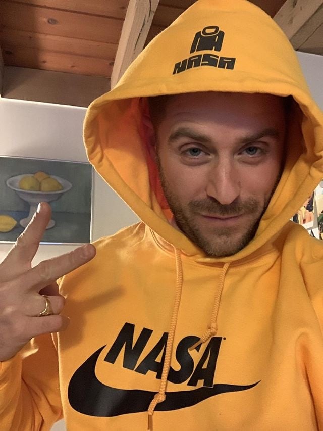 Yellow discount nasa sweatshirt