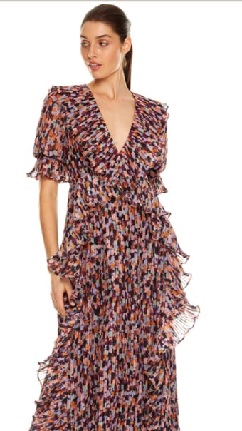 Image of TALULAH- Sweet Sugar Midi Dress Size 10 RRP $350