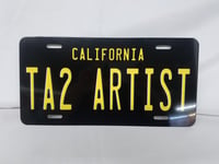 Image 1 of Vintage California ta2artist license plate