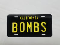 Image 1 of Vintage California bombs license plate