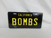 Image 2 of Vintage California bombs license plate