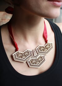 Image 2 of Dragon Scale Statement Necklace