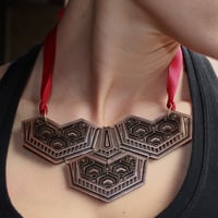Image 1 of Dragon Scale Statement Necklace