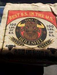 Image 3 of No bull shit Burlap Bag 