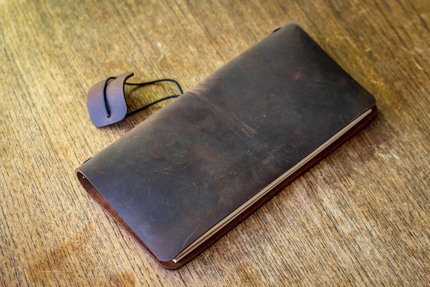 Image of Traveler's Notebook in Dark Brown Crazyhorse