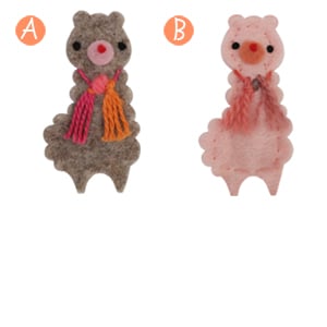 Image of Big girl hair clips Llama