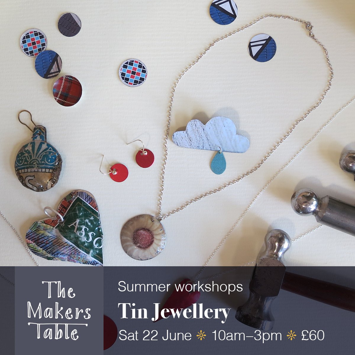 The Makers Table — Tin Jewellery