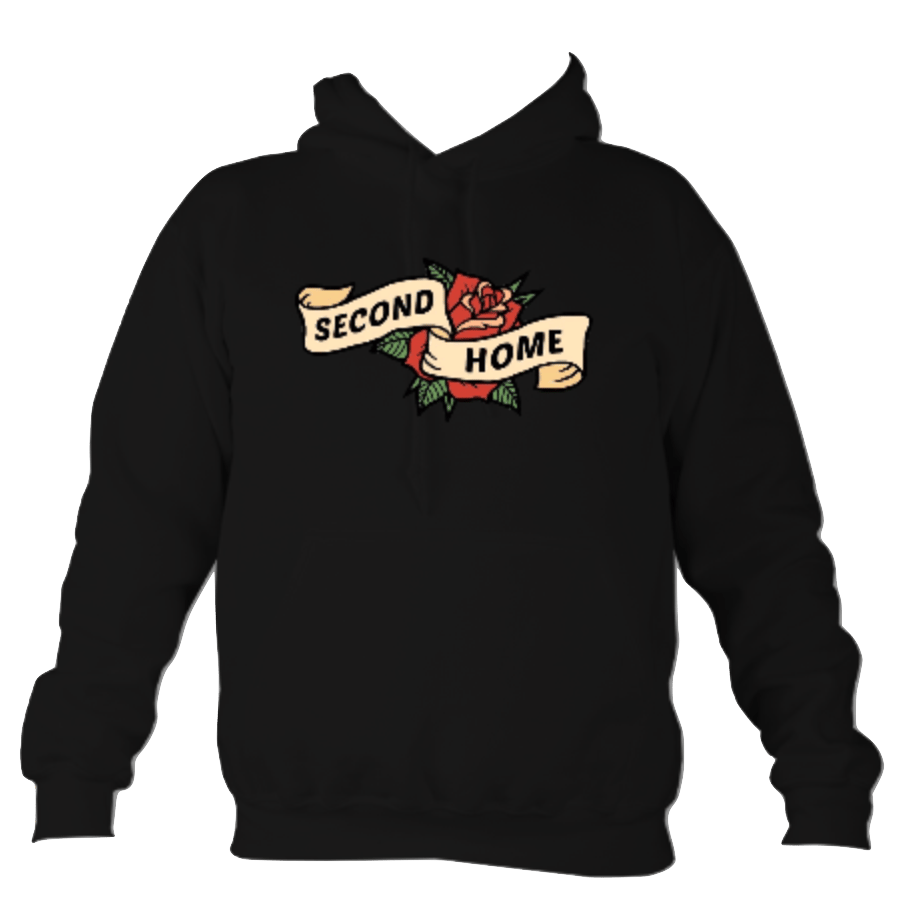 Image of Second Home Logo Hoodie - Black