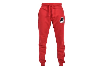 Image of Loudlife Louie joggers-Red (Appliqué logo)