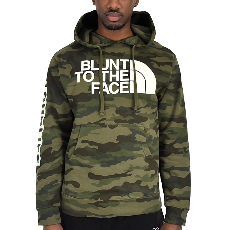 Image of Blunt to the face hoodie Camo (glow)