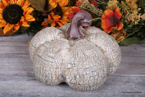 Image of Fall Ceramic Sculpted Pumpkin -Made to Order- for your Thanksgiving Centerpiece