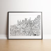 Image 1 of Welcome to Doodleville - art print for kids! 