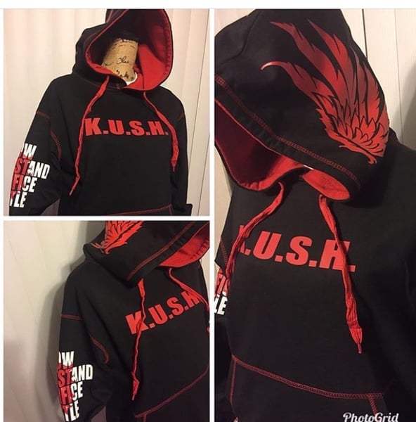 Image of K.U.S.H. Red Wing Hoodie