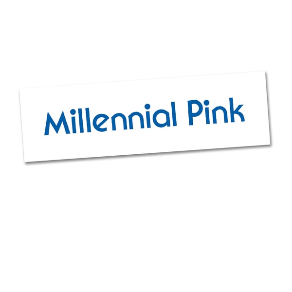 Image of Millennial Pink Bumper Sticker, Maddy Nye