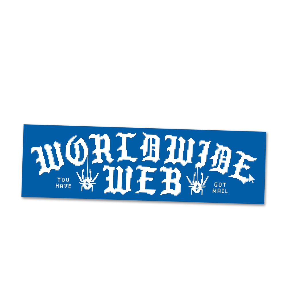 Image of Worldwide Web Bumper Sticker, Loren Purcell