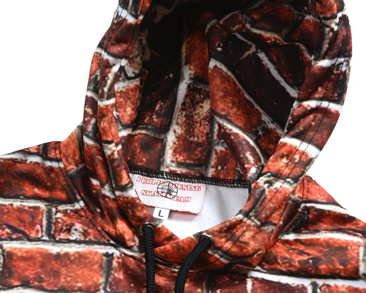 PHST) BRICK HOODIE | publichousingskateteam