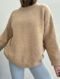 Image 2 of Vintage oversized beige sweater // XL