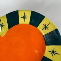 Image 3 of Blue, Green, & Orange Heart Plate