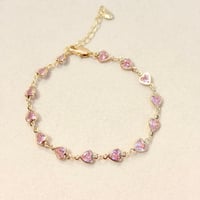 Image 2 of Pink Heart Bracelet