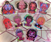 Image 1 of HOLO One Piece Straw Hat Stickers