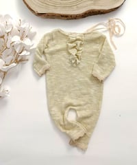 Image 1 of Newborn girls romper - Amelie | golden