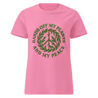 Image 4 of Hands Off My Plants And My Peace Tee