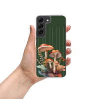 Image 1 of Beautiful Watercolor Red Fungus Mushroom Clear Case for Samsung®