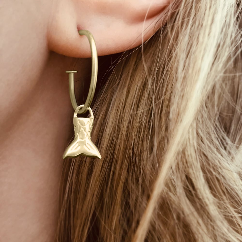 Mermaid Gold Fin Earrings SALE