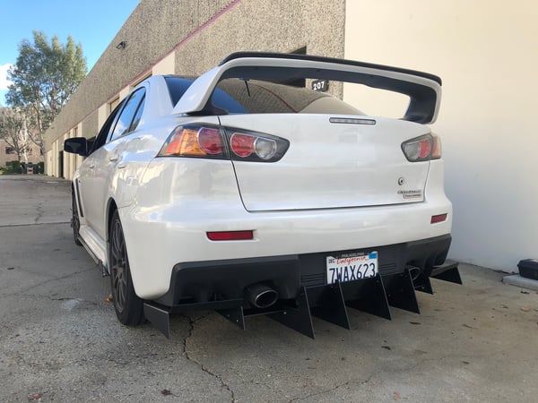 Image of Mitsubishi Evo X rear diffuser