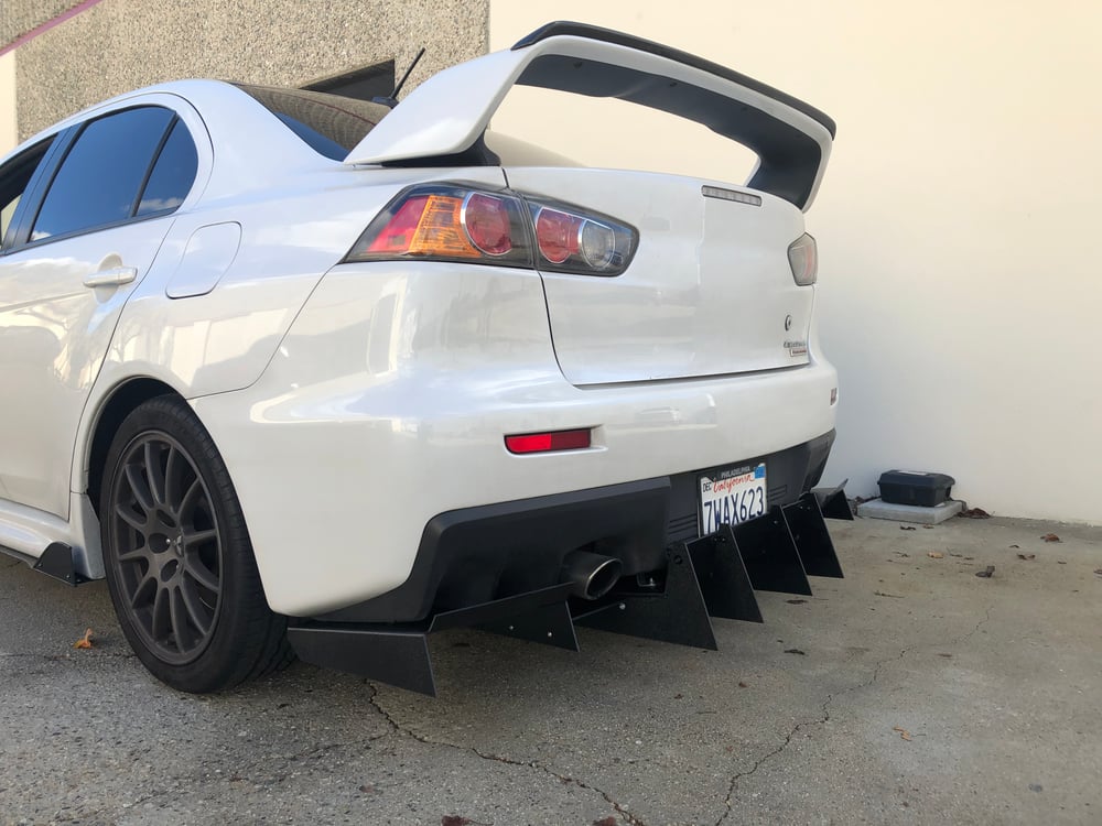 DownForceSolutions — Mitsubishi Evo X rear diffuser