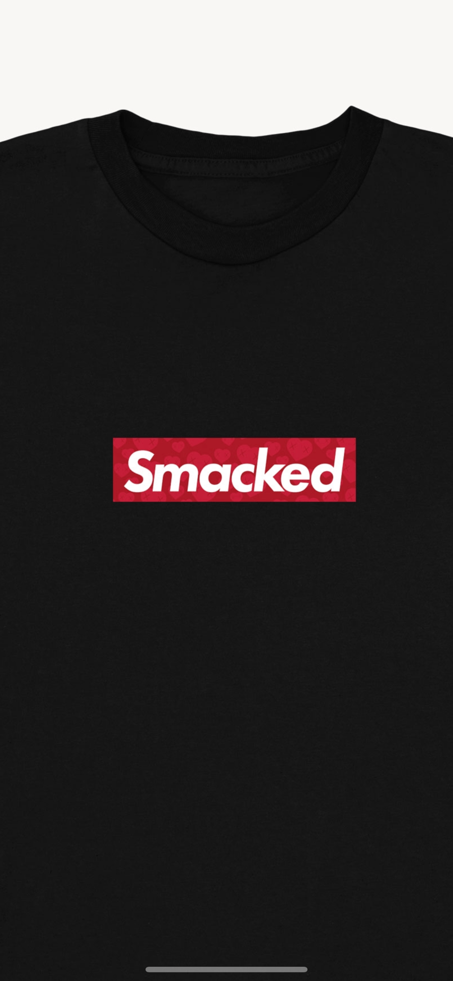 Image of “SMACKED HEART BOX LOGO” VALENTINES DAY Collection 2019 Blk