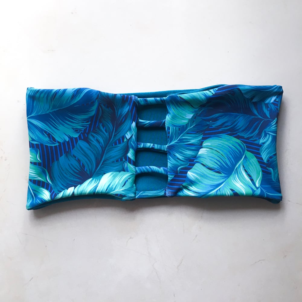 Image of 5BANDS BANDEAU : ISLAND BLUES X TEAL