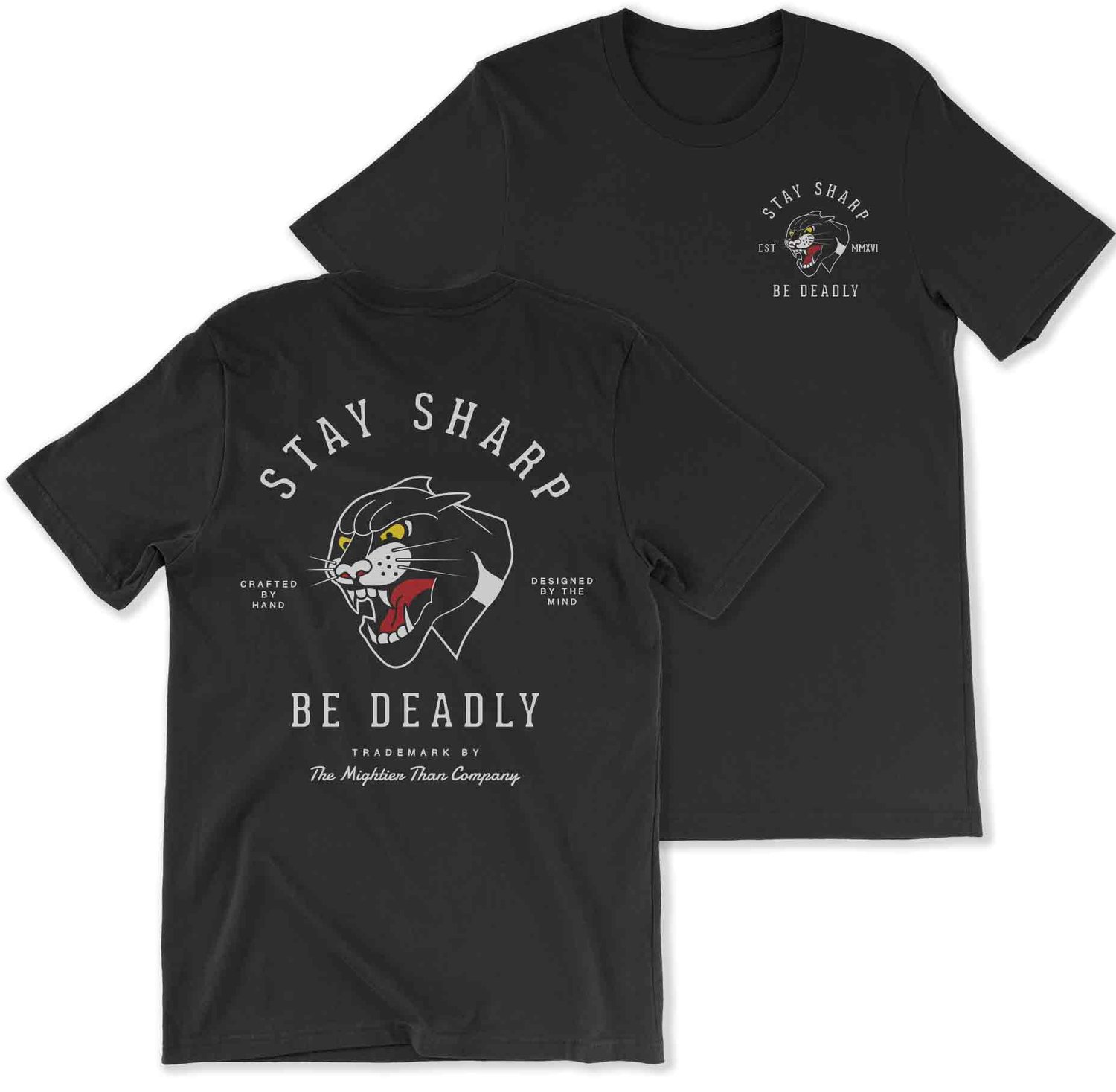 Image of Stay Sharp Panther - Tshirt Black