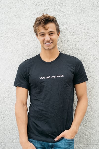 Image of You Are Valuable Shirt - Black