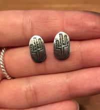 Stamped Saguaro Studs