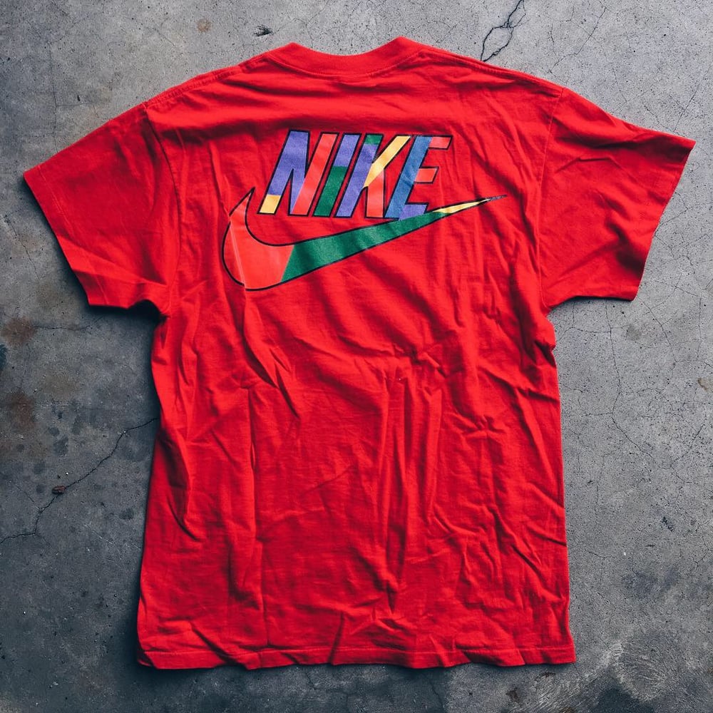 Image of Original Early 90’s Nike Air Tri-Color Tee (Red).