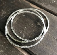 Image 2 of Hammered Bangle Set