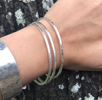 Image 1 of Hammered Bangle Set