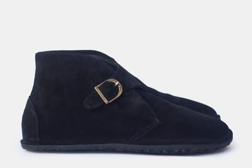 Image of Mono - Monk Boots in Black Suede