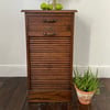 Antique Oak Tambour Chest