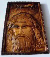 The wooden image of the ancient Slavic god Rod